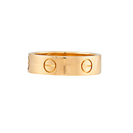 Cartier Love Ring 18K Yellow Gold Size 7.5