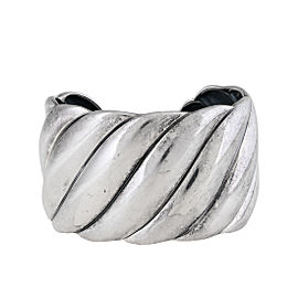 David Yurman Sterling Silver Sculpted Cuff Bracelet