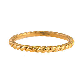 David Yurman Cable Classics 18k Yellow Gold Band Size 7