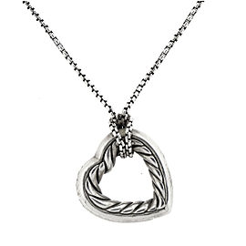 David Yurman Sterling Silver Heart Necklace