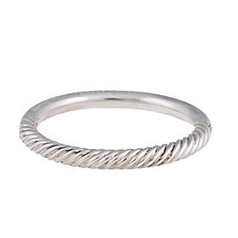 David Yurman Sterling Silver Hinged Bangle Bracelet