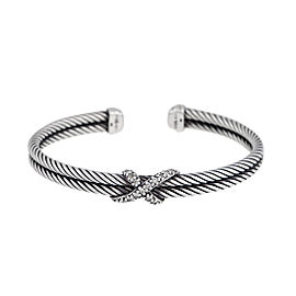 David Yurman 0.26ct Diamond X Cable Bracelet