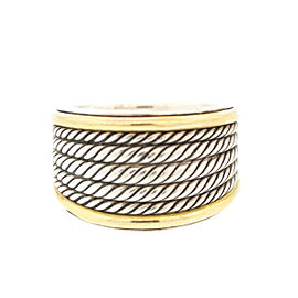 David Yurman Two Tone Cable 5 Row Ring