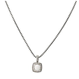 David Yurman Diamond White Chalcedony Albion Necklace