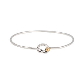 Tiffany & Co. Sterling Silver and 18K Yellow Gold Knot Bracelet