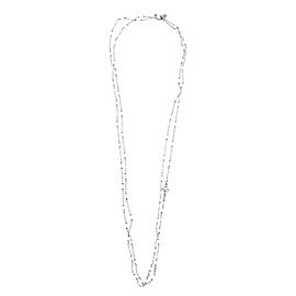 David Yurman Sterling Silver with Pearls Bijoux Chain Necklace