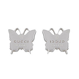 Gucci Sterling Silver Butterfly Earrings