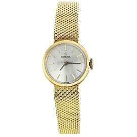 Omega 18k Yellow Gold 7173 19mm Womens Vintage Watch