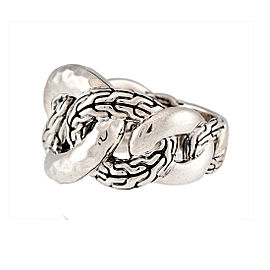 John Hardy Classic Chain 925 Sterling Silver Ring Size 7