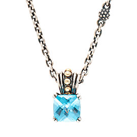 Lagos Prism Blue Topaz Pendant Necklace