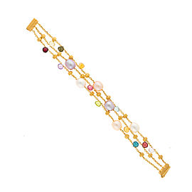 Marco Bicego 18K Yellow Gold with Paradise Mixed Gemstone Bracelet