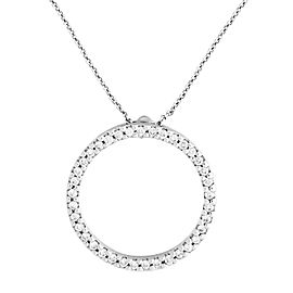 Roberto Coin 18k White Gold Diamond Circle Pendant