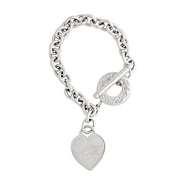 Tiffany & Co. Heart Toggle Sterling Silver Link Bracelet