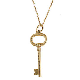 Tiffany & Co. 18K Yellow Gold Key Necklace