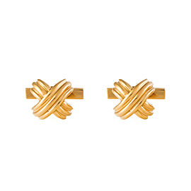 Tiffany & Co. 18K Yellow Gold X Cufflinks