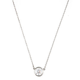 Tiffany & Co. Platinum 0.75ct. Elsa Perreti Diamonds by the Yard Pendant Necklace