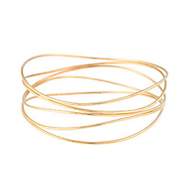 Tiffany & Co. Elsa Peretti 18K Yellow Gold Wave Bangle Bracelet