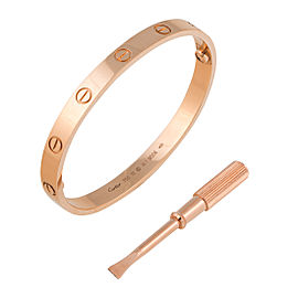 Cartier Rose Gold Love Bracelet Size 17