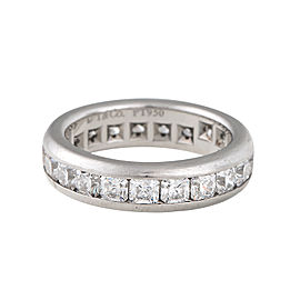 Tiffany & Co. PT950 Platinum with 3.0ct Diamond Eternity Band Ring Size 5