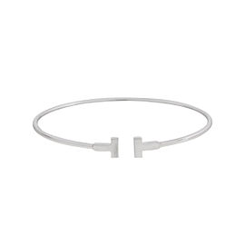 Tiffany & Co. T Wire 18k White Gold Bracelet