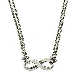 Tiffany & Co. Sterling Silver Infinity Pendant Necklace