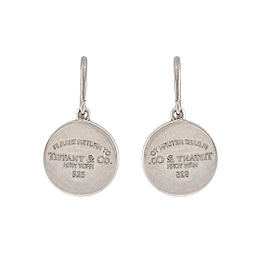 Tiffany & Co. 925 Sterling Silver Return To Tiffany Drop Earrings