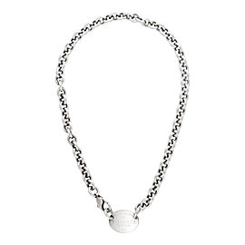 Tiffany & Co. Sterling Silver Return to Tiffany Oval Charm Necklace