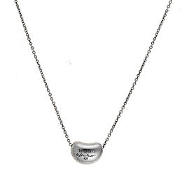 Tiffany & Co. 925 Sterling Silver Bean Pendant Necklace