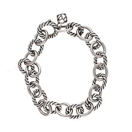 David Yurman Sterling SIlver Oval Link Bracelet