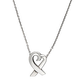 Tiffany & Co. Sterling Silver Loving Heart Pendant Neckace