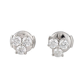 Tiffany & Co. Platinum and 0.60ct Diamond Earrings