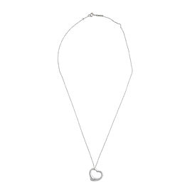 Tiffany & Co. Paloma Picasso Platinum Open Heart Necklace