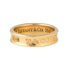 Tiffany & Co. 18K Yellow Gold 1837 Band Ring Size 9