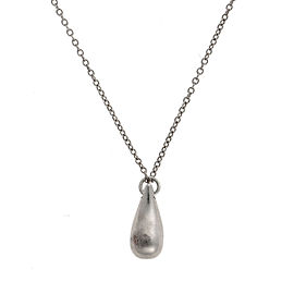 Tiffany & Co. 925 Sterling Silver Teardrop Pendant Necklace