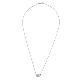 Tiffany & Co. Elsa Peretti Platinum Bean Necklace