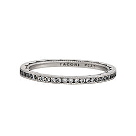 Tacori Platinum & 0.42ctw Diamond Sculpted Crescent Eternity Band Ring Size 7.5