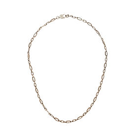 Tacori 925 Sterling Silver Oval Chain Link Choker Necklace