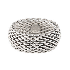 Tiffany & Co. Sterling Silver Mesh Ring Size 7