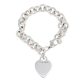 Tiffany & Co. Sterling Silver Heart Charm Bracelet