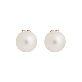 Tiffany & Co. Sterling Silver White Akoya Pearl Stud Earrings