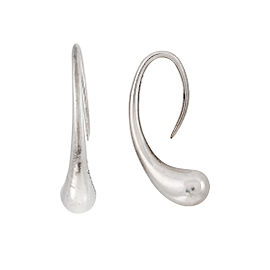 Tiffany & Co. Elsa Peretti Sterling Silver Teardrop Hoop Earrings