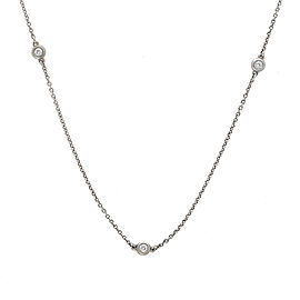 Tiffany & Co. Sterling Silver with 0.15ctw Diamonds By the Yard Necklace