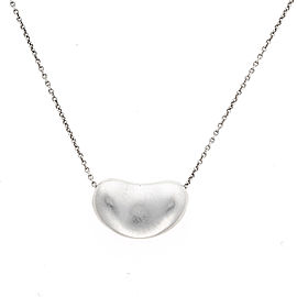 Tiffany & Co. 925 Sterling Silver Bean Pendant Necklace