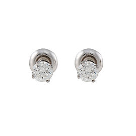 14K White Gold 0.75ctw Diamond Stud Earrings