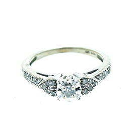 10K White Gold Diamond Engagement Ring