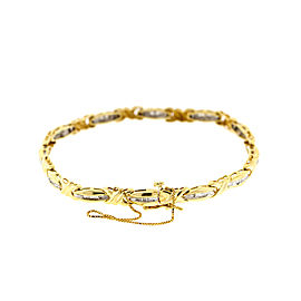 14K Yellow Gold Diamond Bracelet