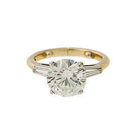 14k Yellow Gold Diamond Solitaire Ring