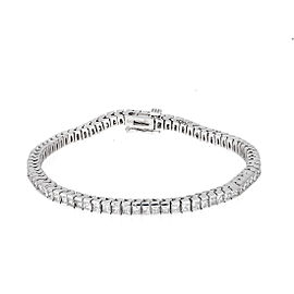 14K White Gold 3.8ctw Diamond Tennis Bracelet