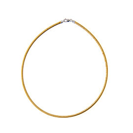 14k Yellow and White Gold Reversible Choker Necklace