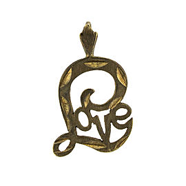 14k Yellow Gold Love Pendant